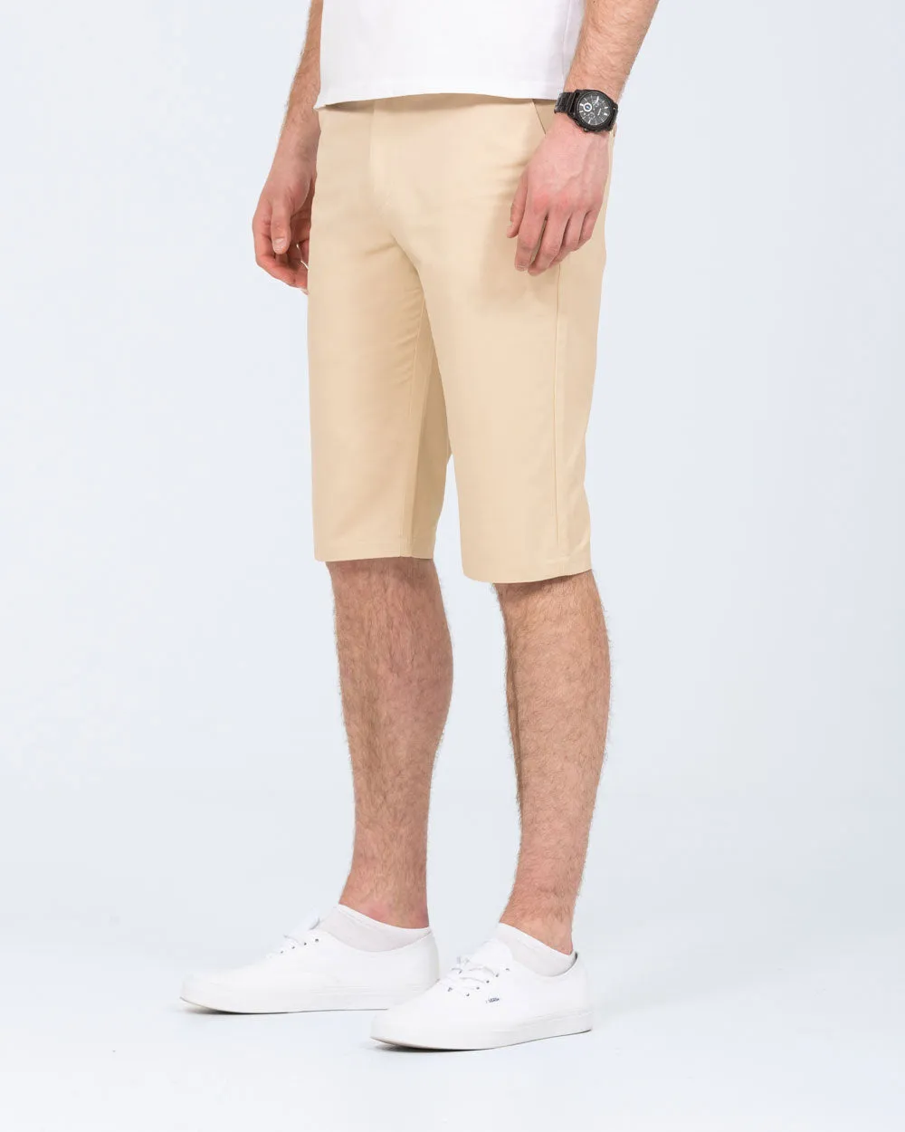 2t Alex Tall Slim Fit Chino Shorts (beige) trendy variety