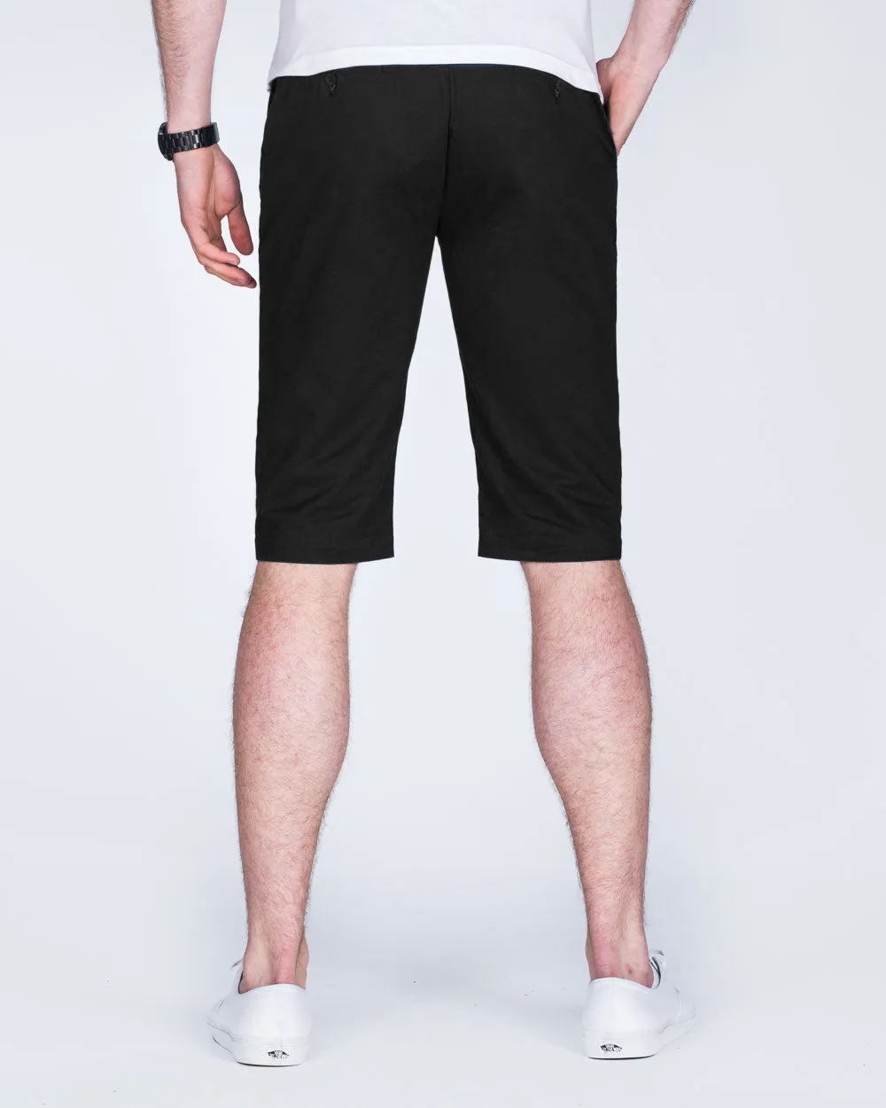 2t Alex Tall Slim Fit Chino Shorts (black) easy sport