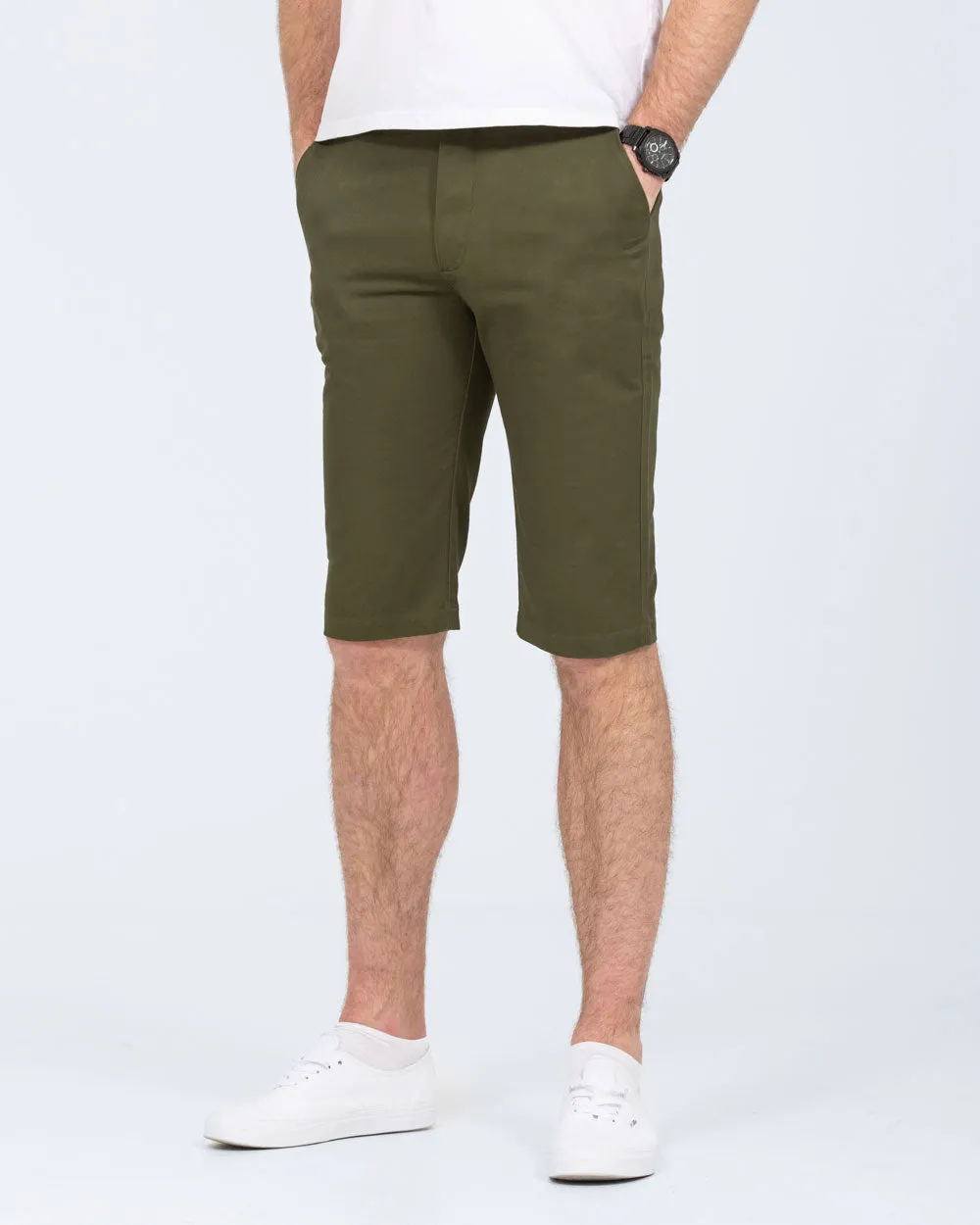 2t Alex Tall Slim Fit Chino Shorts (forest green) home wear