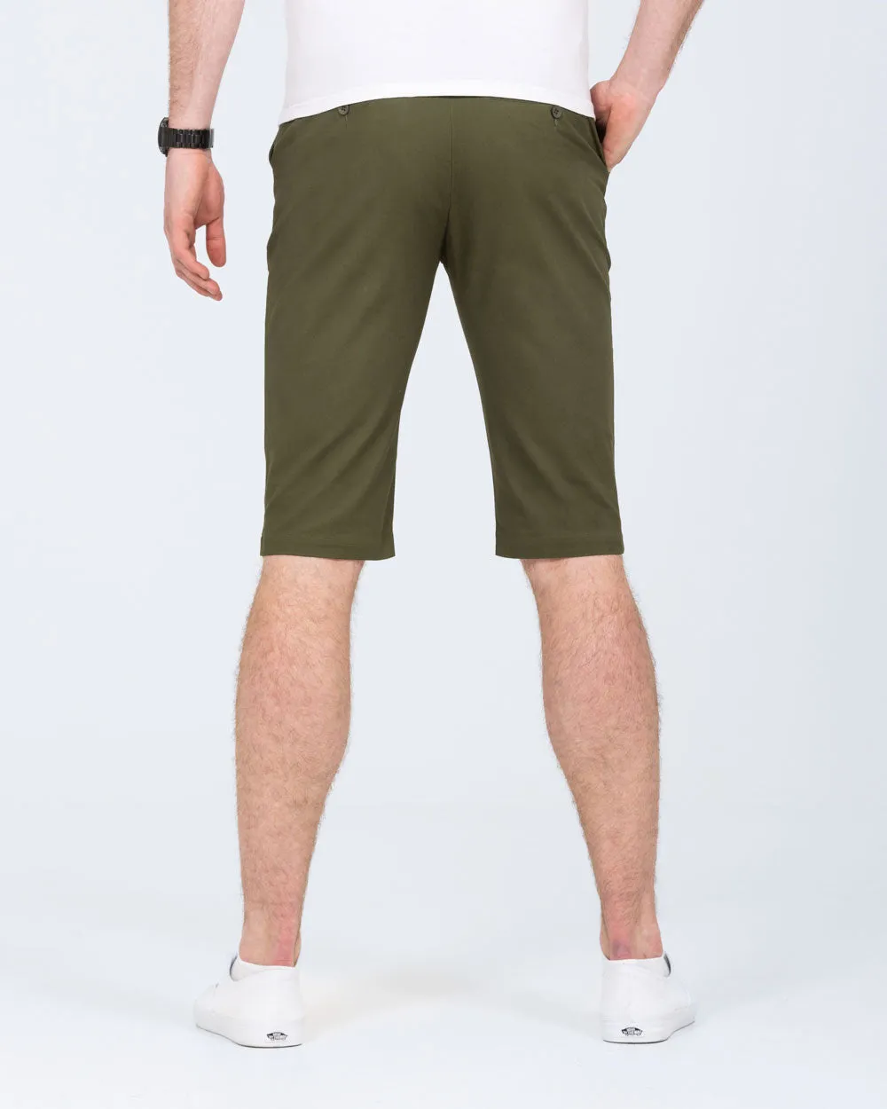 2t Alex Tall Slim Fit Chino Shorts (forest green) casual style