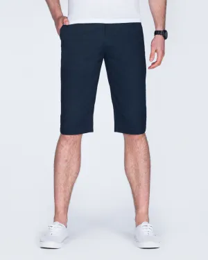2t Alex Tall Slim Fit Chino Shorts (navy) unique print