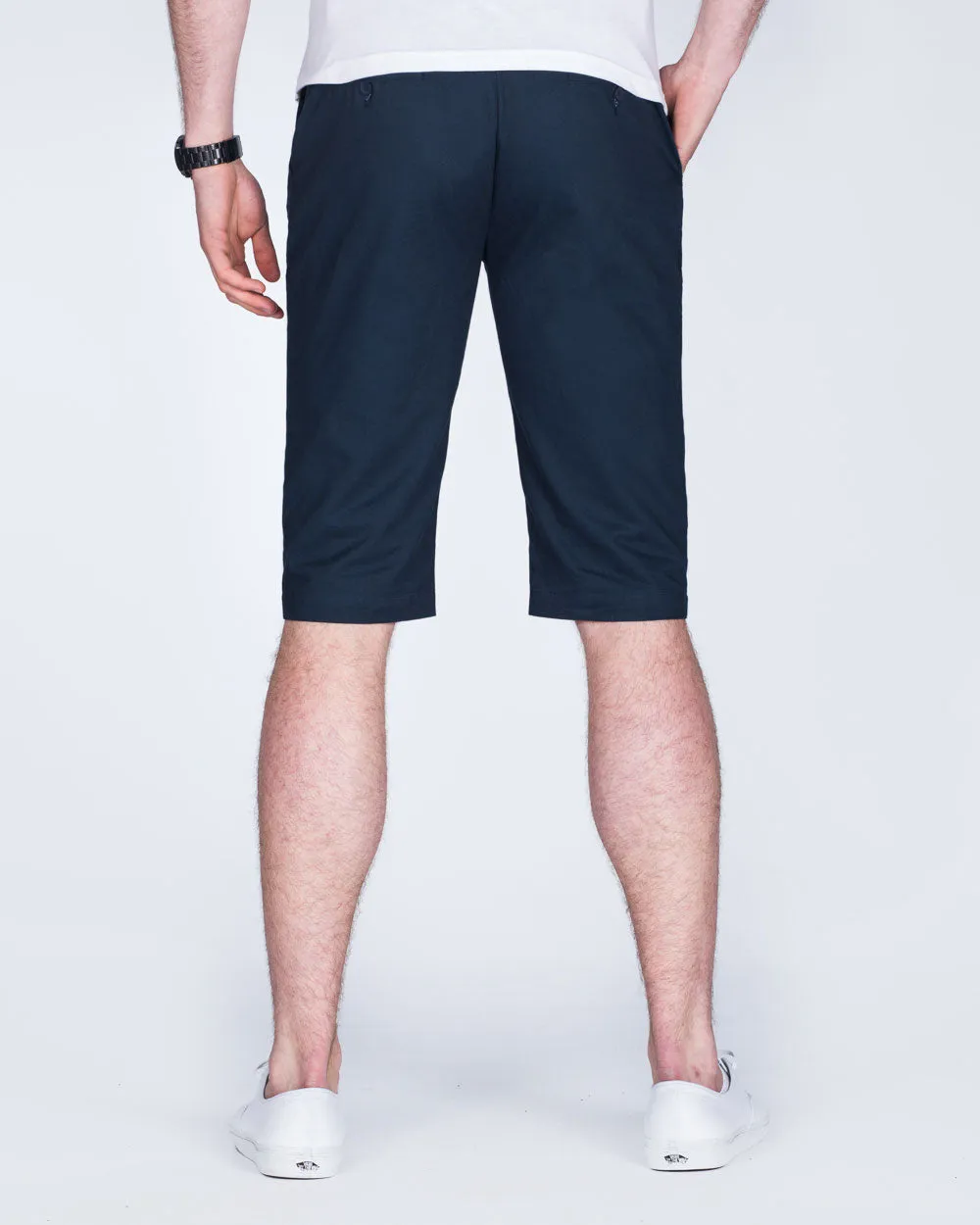 2t Alex Tall Slim Fit Chino Shorts (navy) trendy minimal