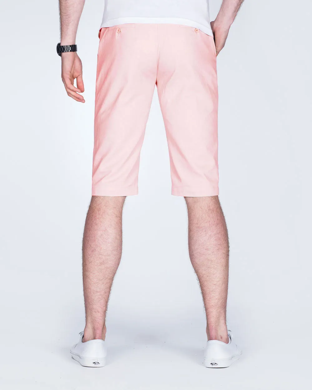 2t Alex Tall Slim Fit Chino Shorts (pink) trendy must