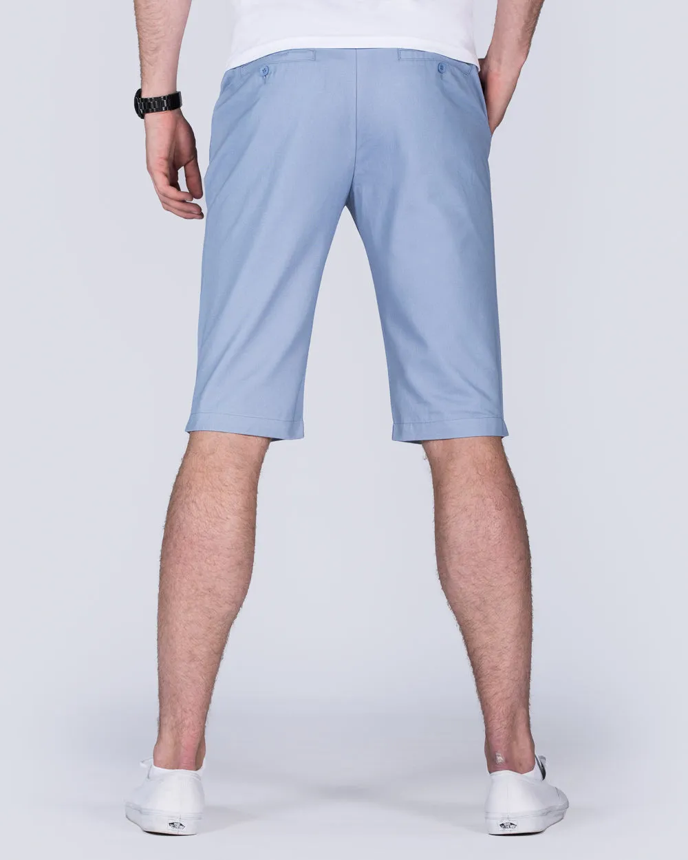 2t Alex Tall Slim Fit Chino Shorts (sky blue) vibrant easy