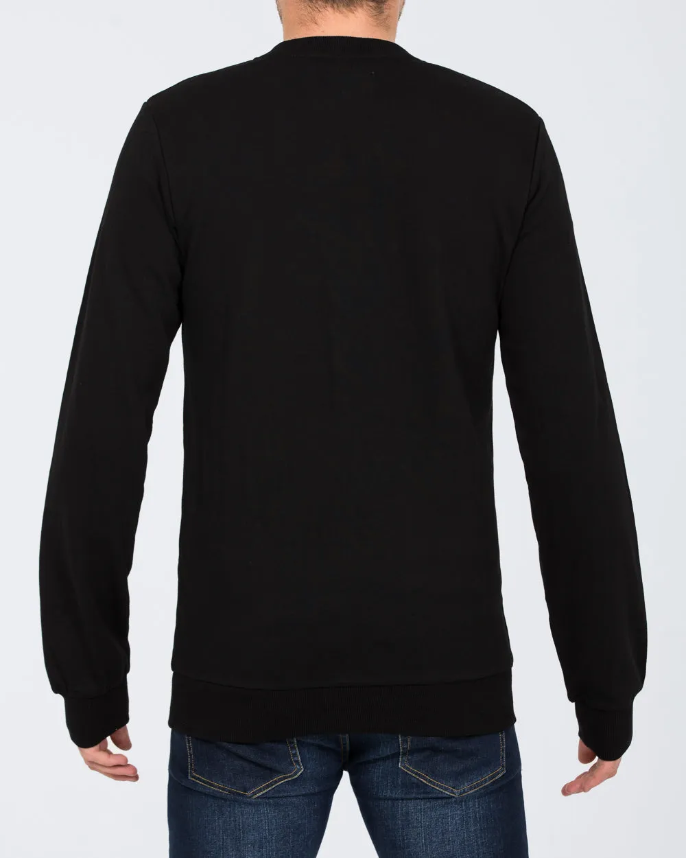 2t Alvin Slim Fit Tall Sweatshirt (black) soft vision