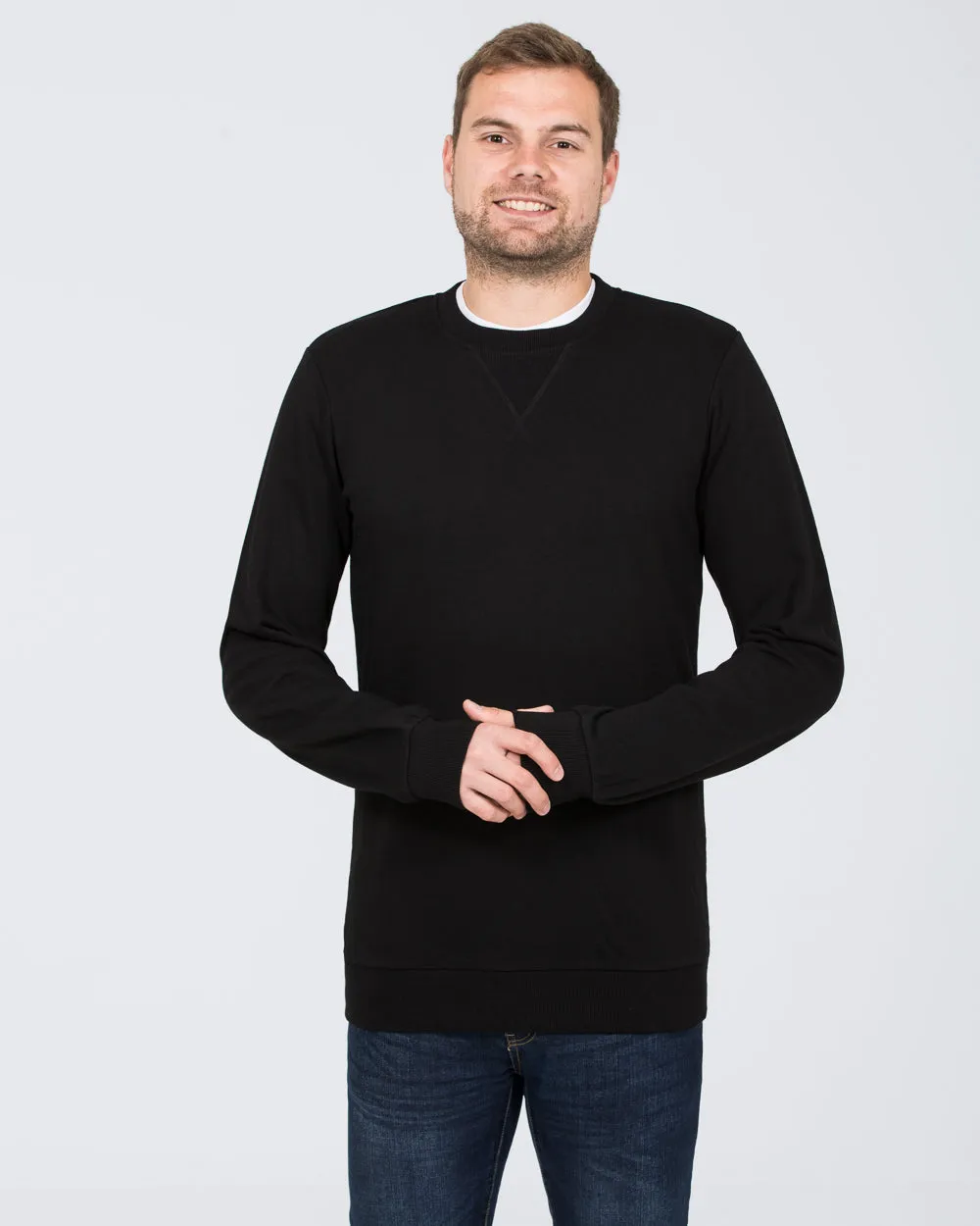 2t Alvin Slim Fit Tall Sweatshirt (black) gentle tone