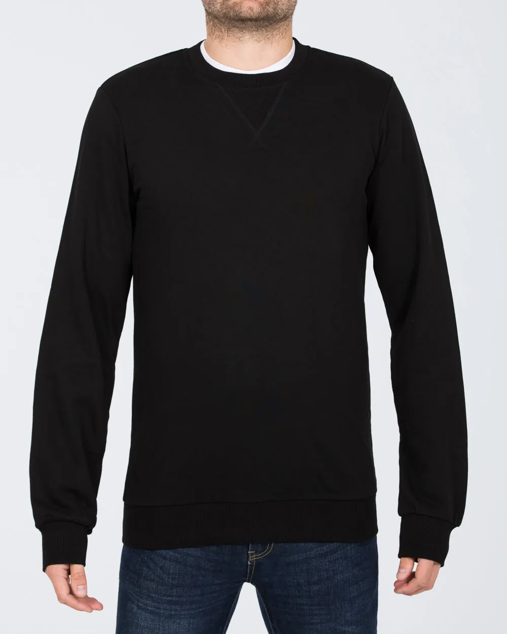 2t Alvin Slim Fit Tall Sweatshirt (black) soft layer