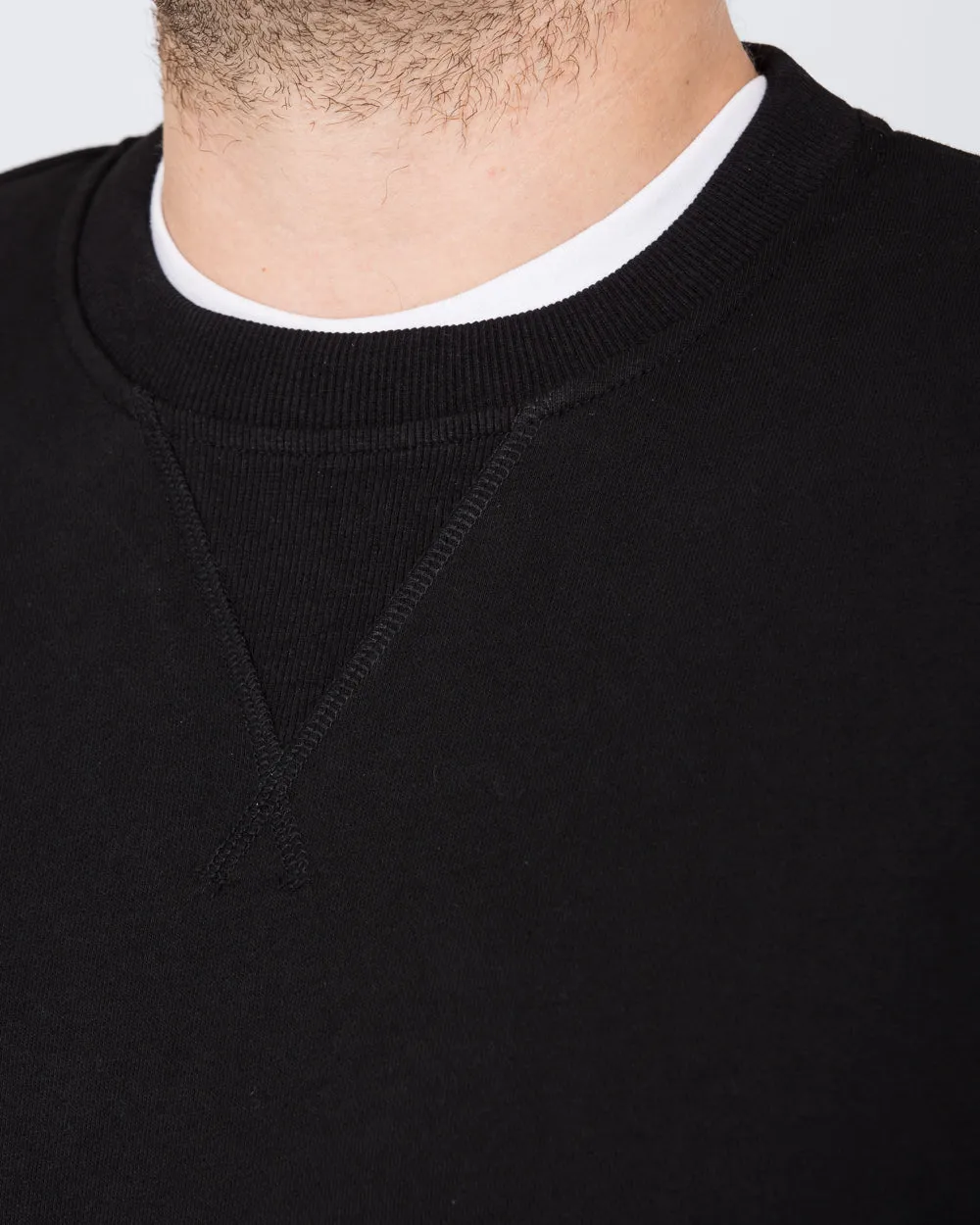 2t Alvin Slim Fit Tall Sweatshirt (black) skin touch
