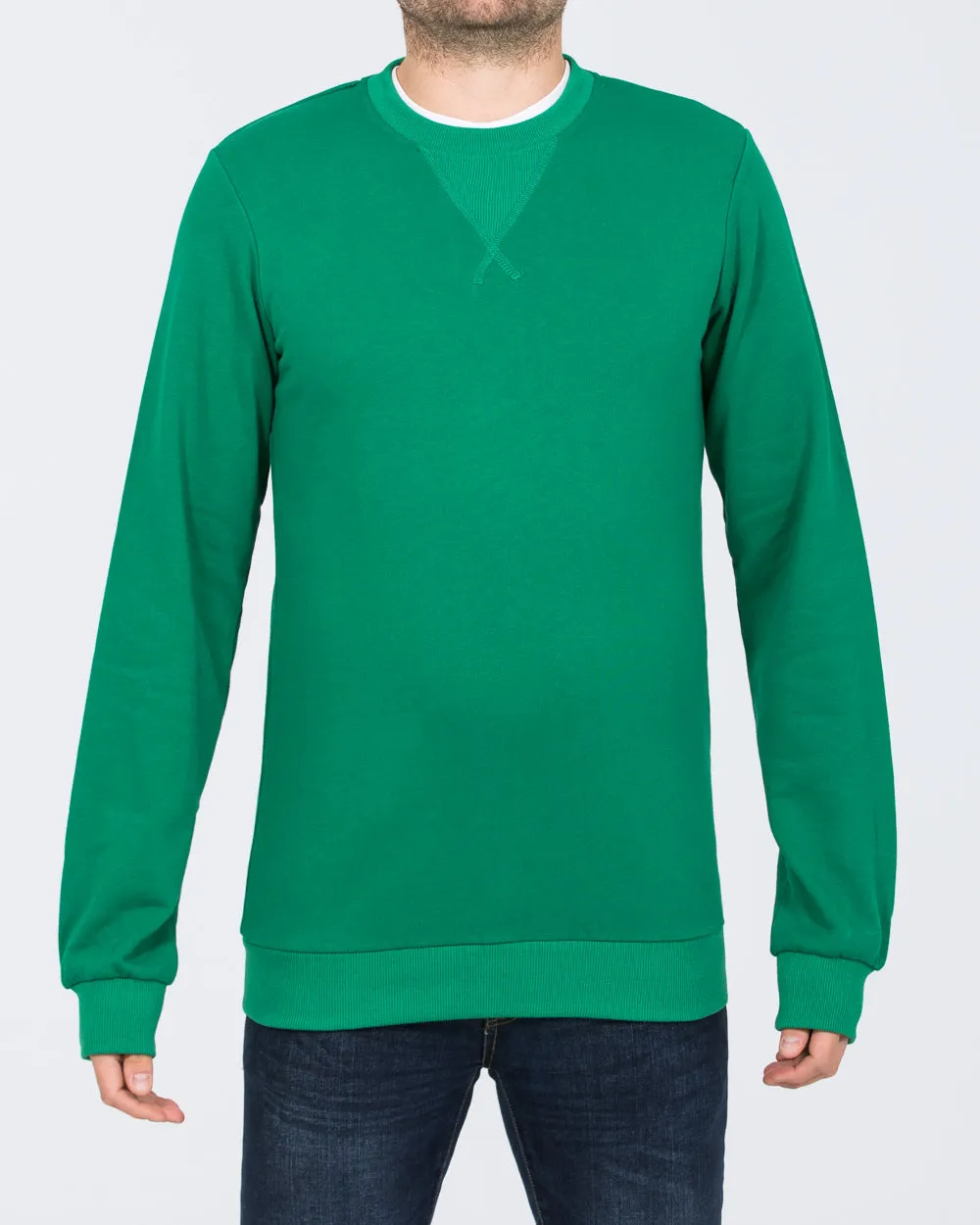 2t Alvin Slim Fit Tall Sweatshirt (green) soft vision
