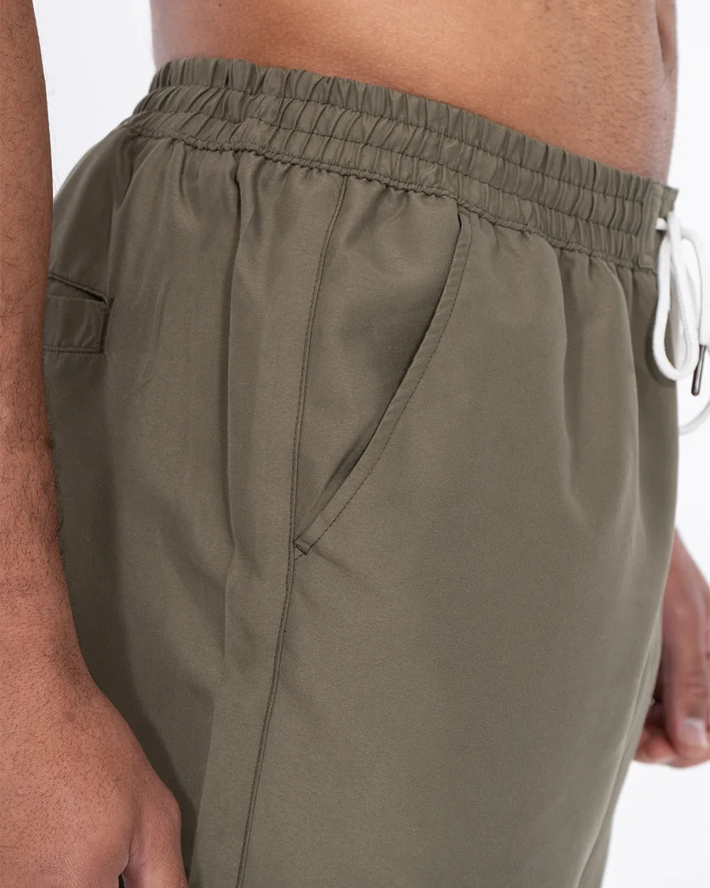2t Aray Tall Embroidered Palm Swim Shorts (khaki) outdoor gear