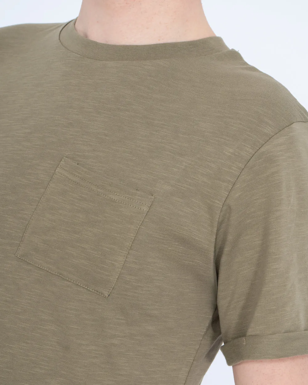 2t Arlo Tall Utility Pocket T-Shirt (khaki) color block