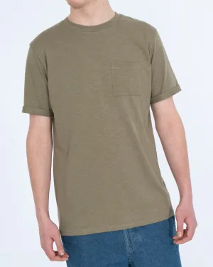 2t Arlo Tall Utility Pocket T-Shirt (khaki) group tee