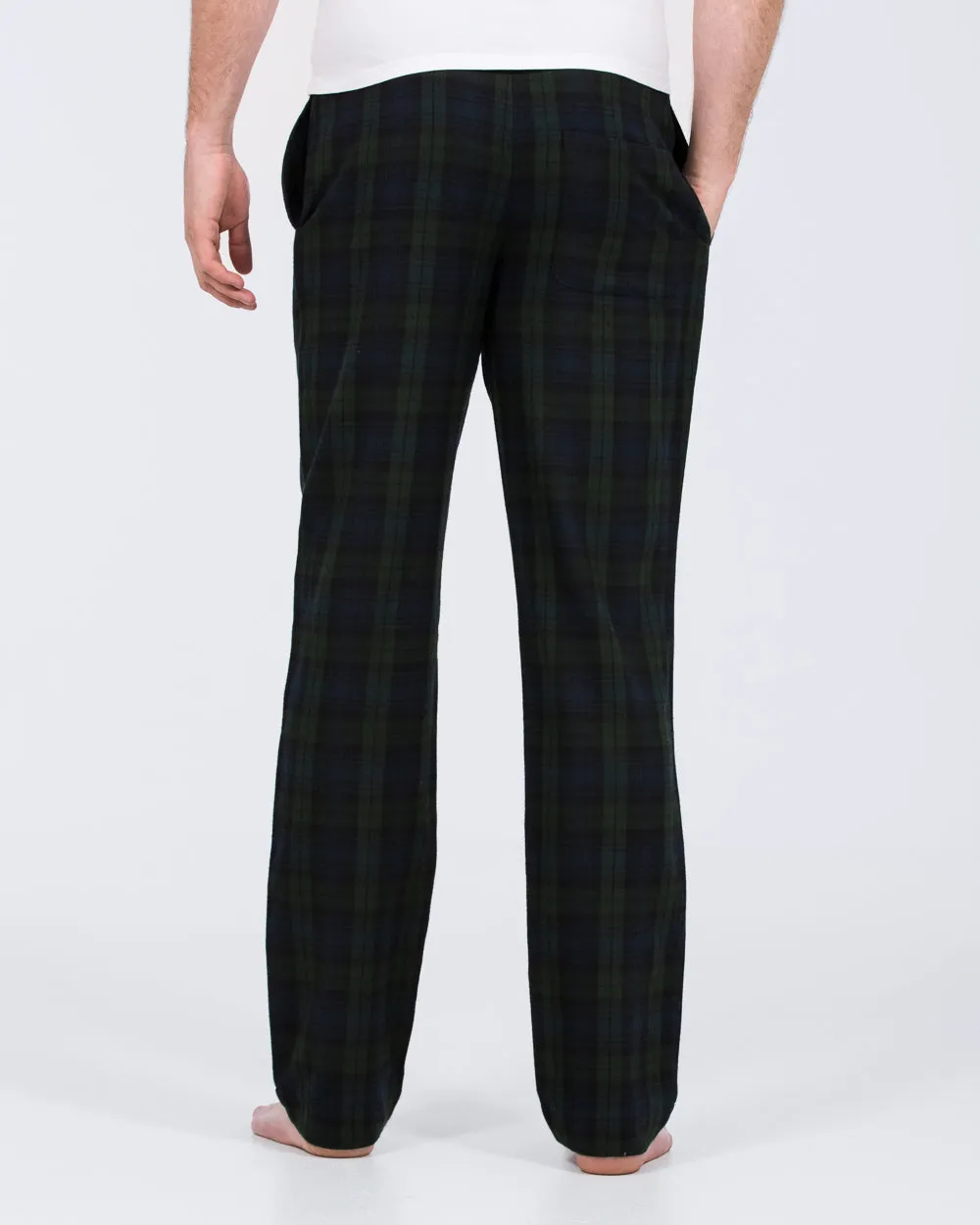 2t Ashton Tall Pyjama Bottoms (navy/green) Elastic fit