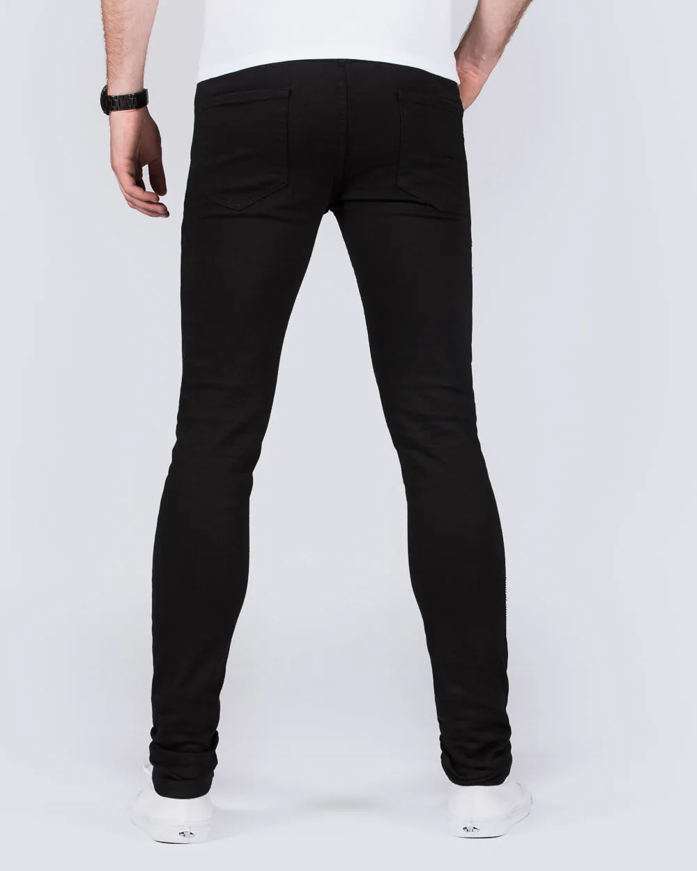 2t Beattie Super Skinny Fit Jeans (black) simple design