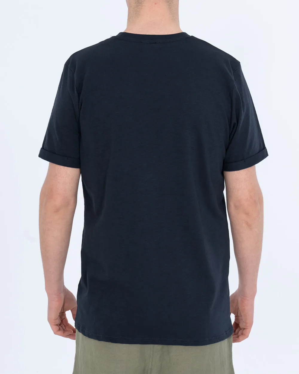 2t Benji Tall Embroidered Pocket T-Shirt (navy) layered vibe