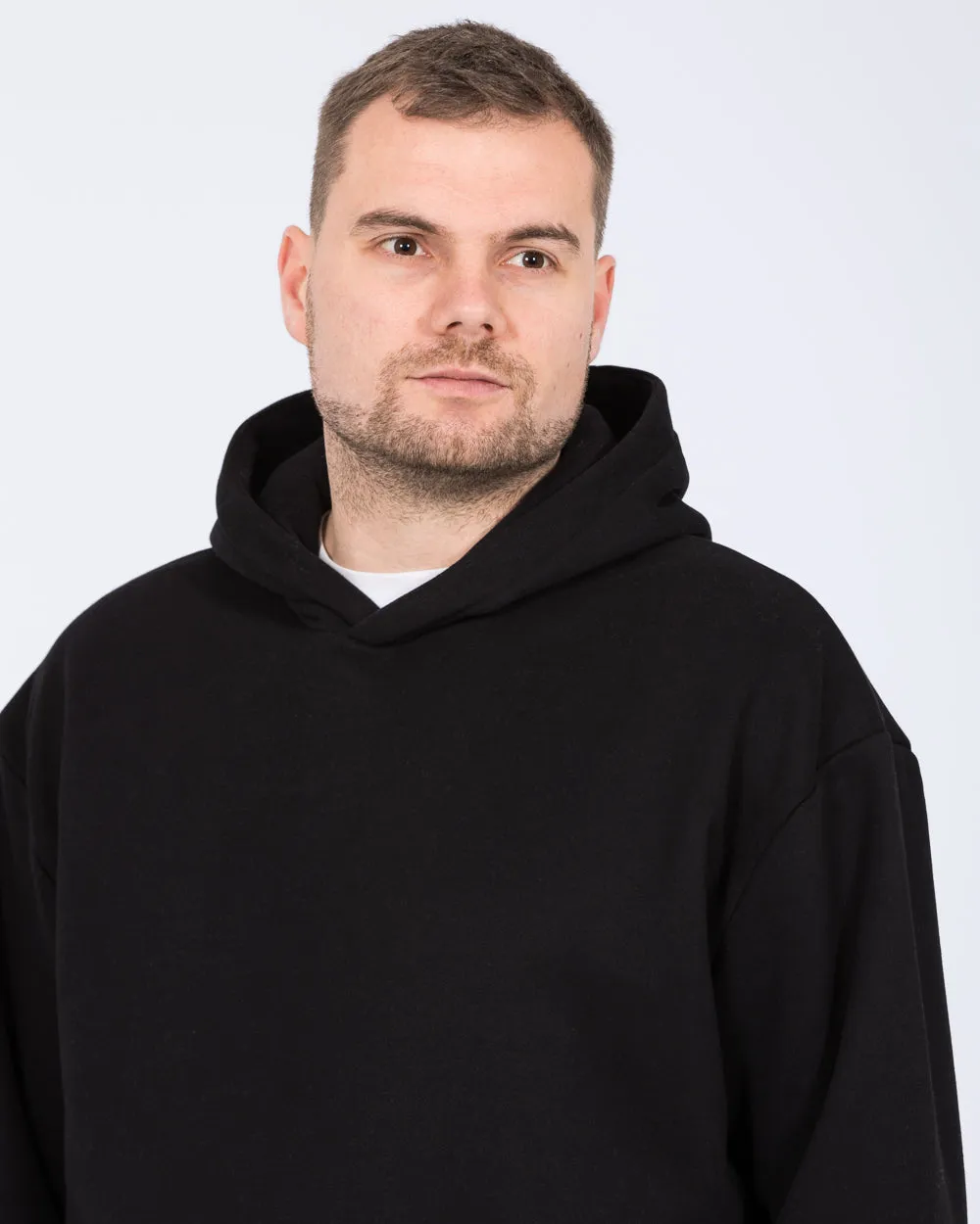 2t Blaine Tall Heavyweight Oversized Hoodie (black) all climate