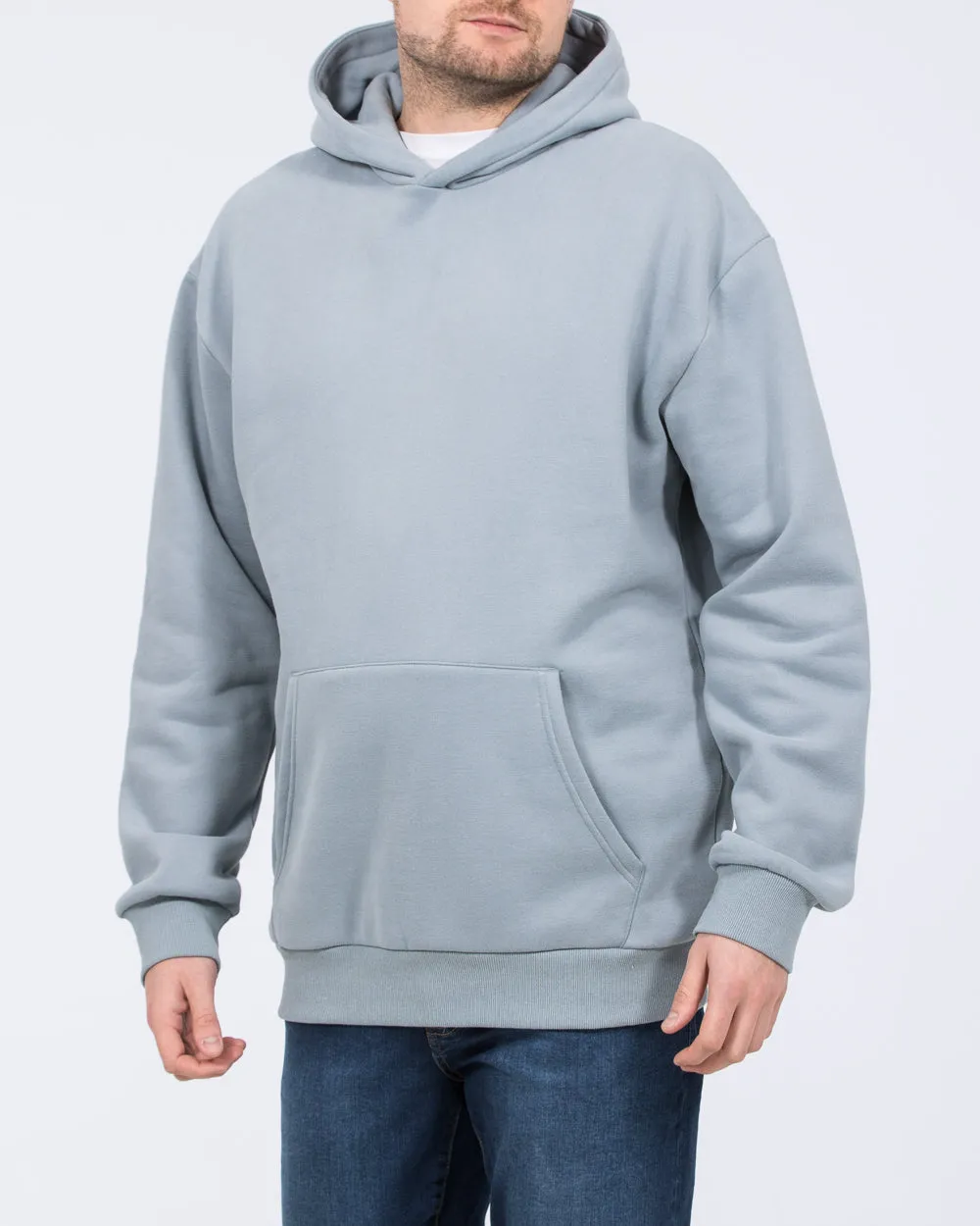 2t Blaine Tall Heavyweight Oversized Hoodie (dusky blue) classic mood