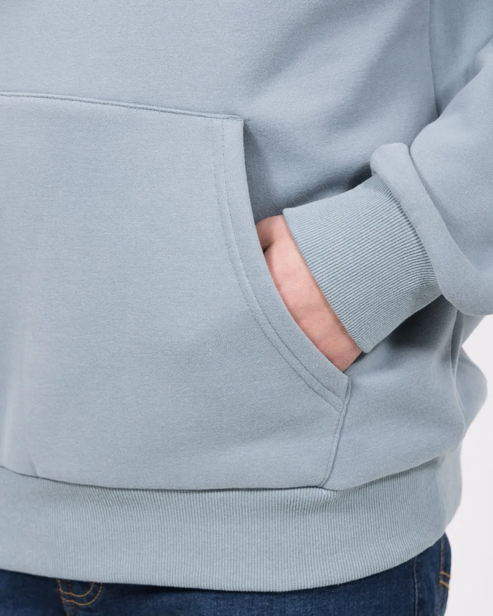 2t Blaine Tall Heavyweight Oversized Hoodie (dusky blue) all match