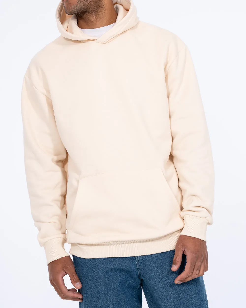 2t Blaine Tall Heavyweight Oversized Hoodie (ecru) all season