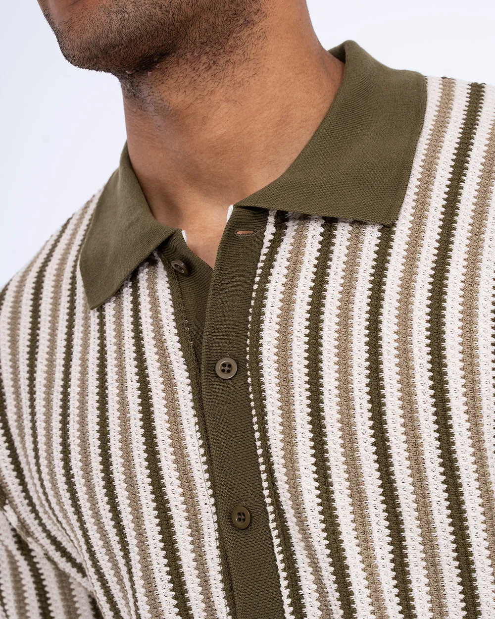 2t Bowie Tall Jacquard Polo Shirt (khaki) dinner ready