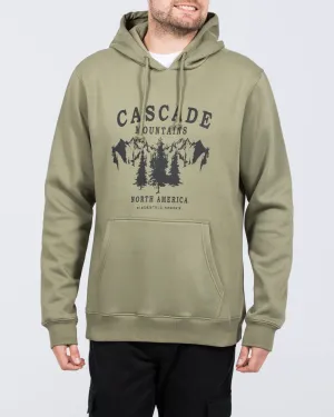 2t Brodie Tall Cascade Regular Fit Hoodie (khaki) warm base
