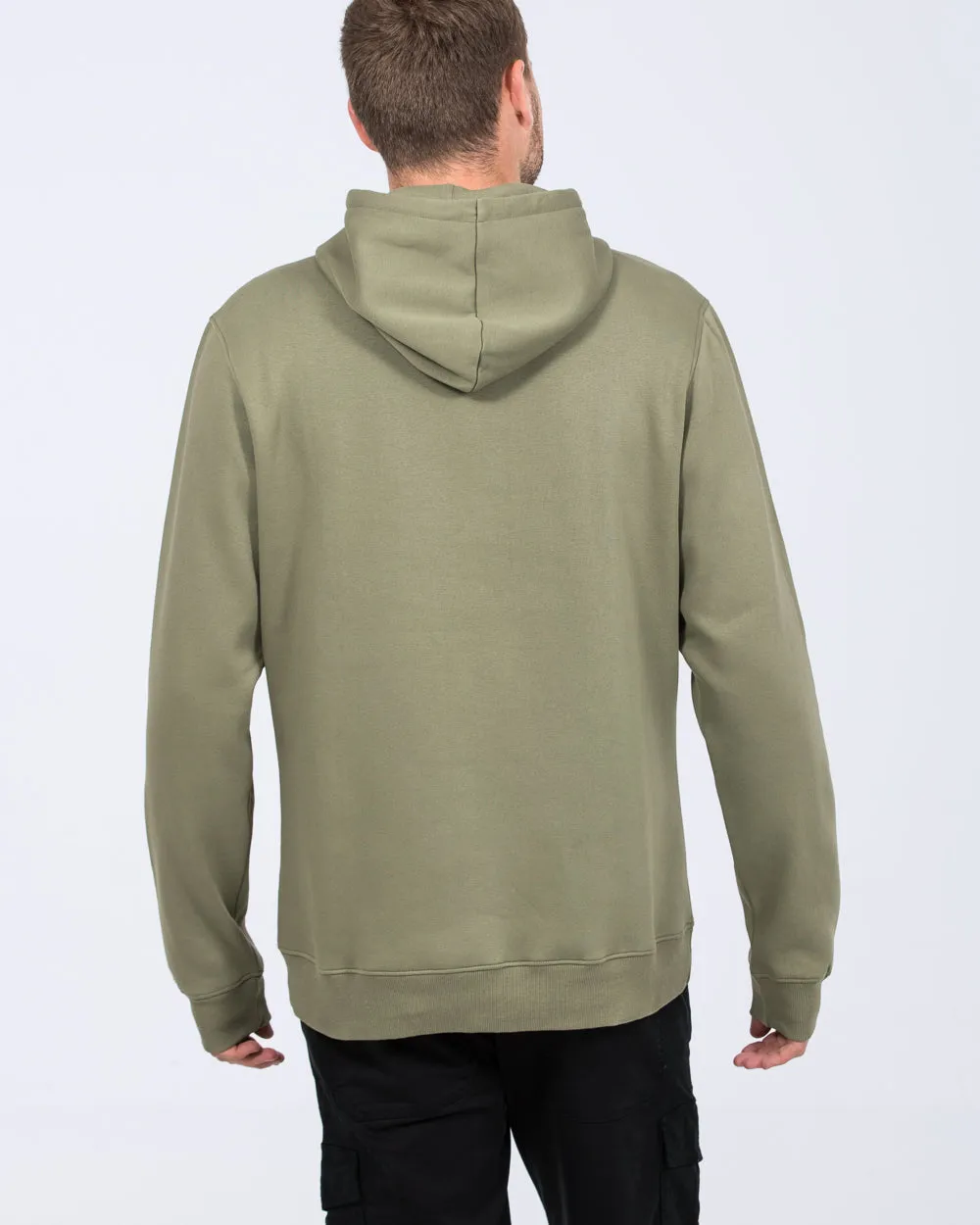 2t Brodie Tall Cascade Regular Fit Hoodie (khaki) hang mode