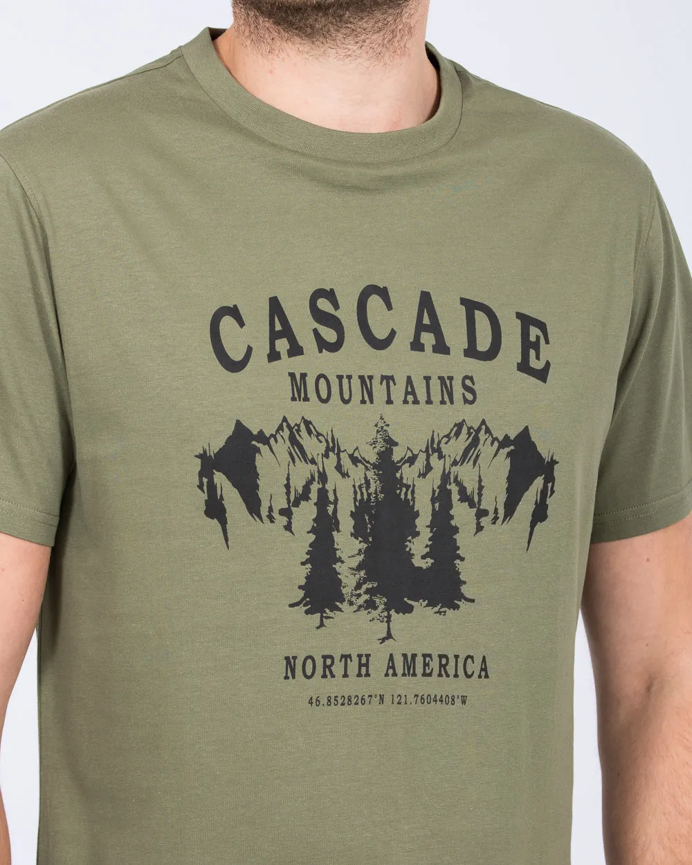2t Brodie Tall Cascade Regular Fit T-Shirt (khaki) rebel vibe