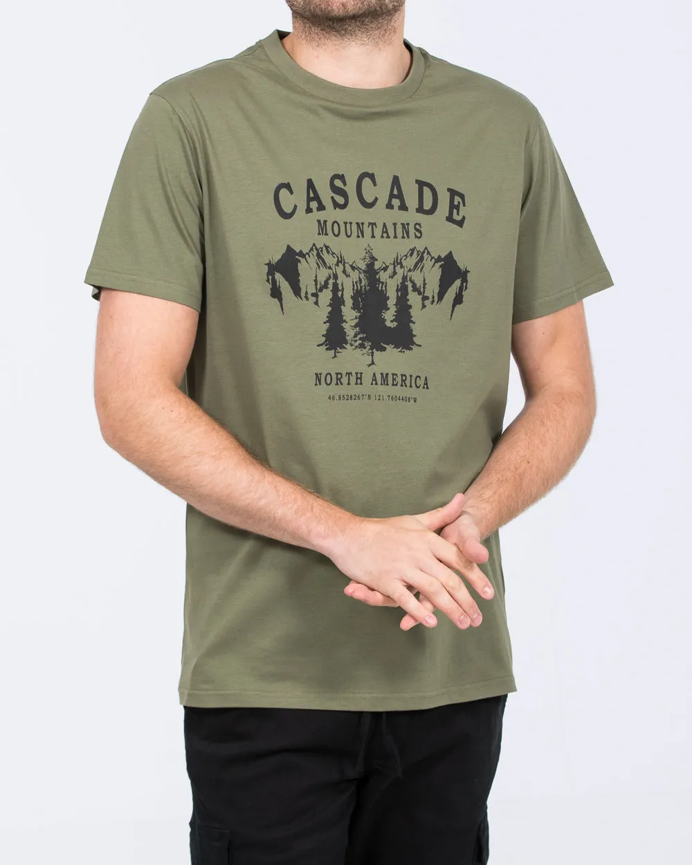 2t Brodie Tall Cascade Regular Fit T-Shirt (khaki) clean base