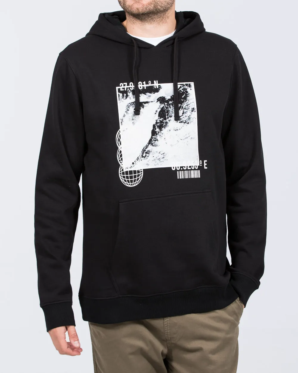 2t Brodie Tall Photograph Regular Fit Hoodie (black) weather soft
