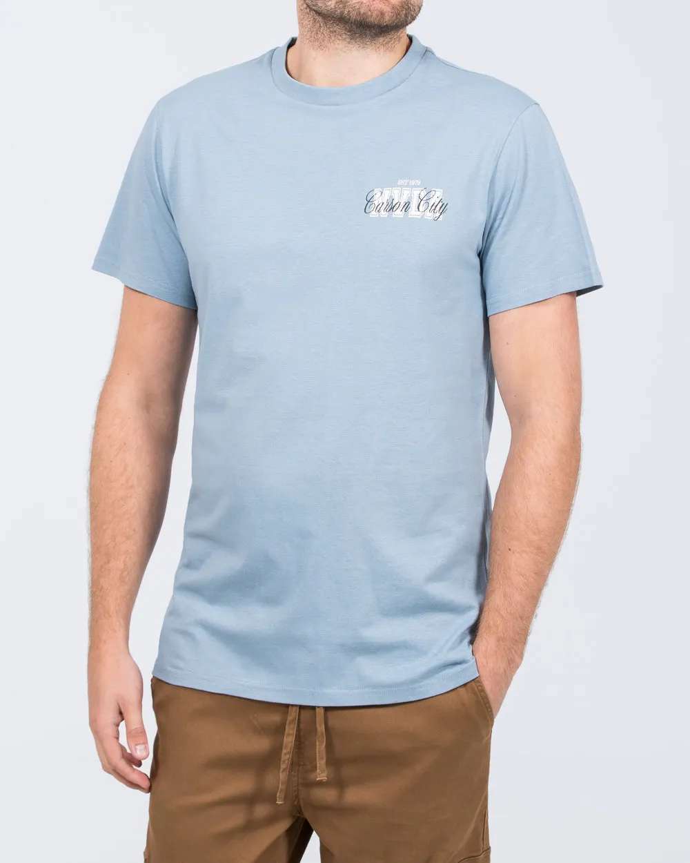 2t Brodie Tall Regular Fit Nevada T-Shirt (blue) cafe vibe