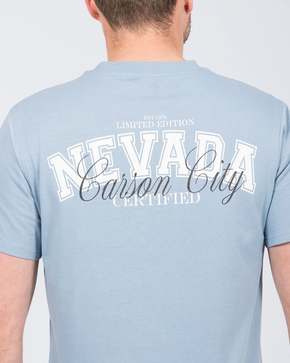 2t Brodie Tall Regular Fit Nevada T-Shirt (blue) love vibe