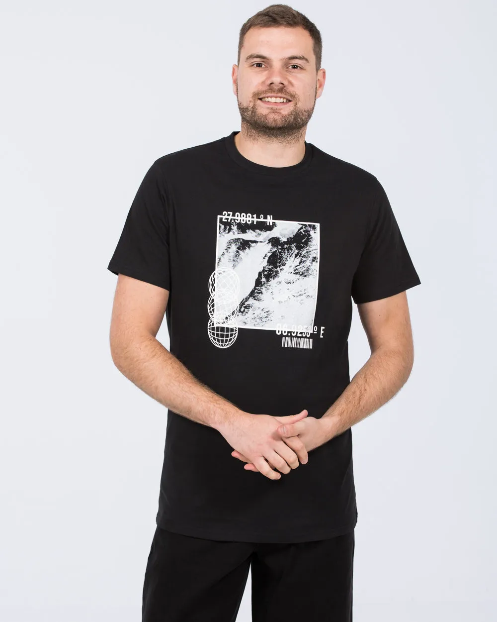2t Brodie Tall Regular Fit Photograph T-Shirt (black) soft mesh
