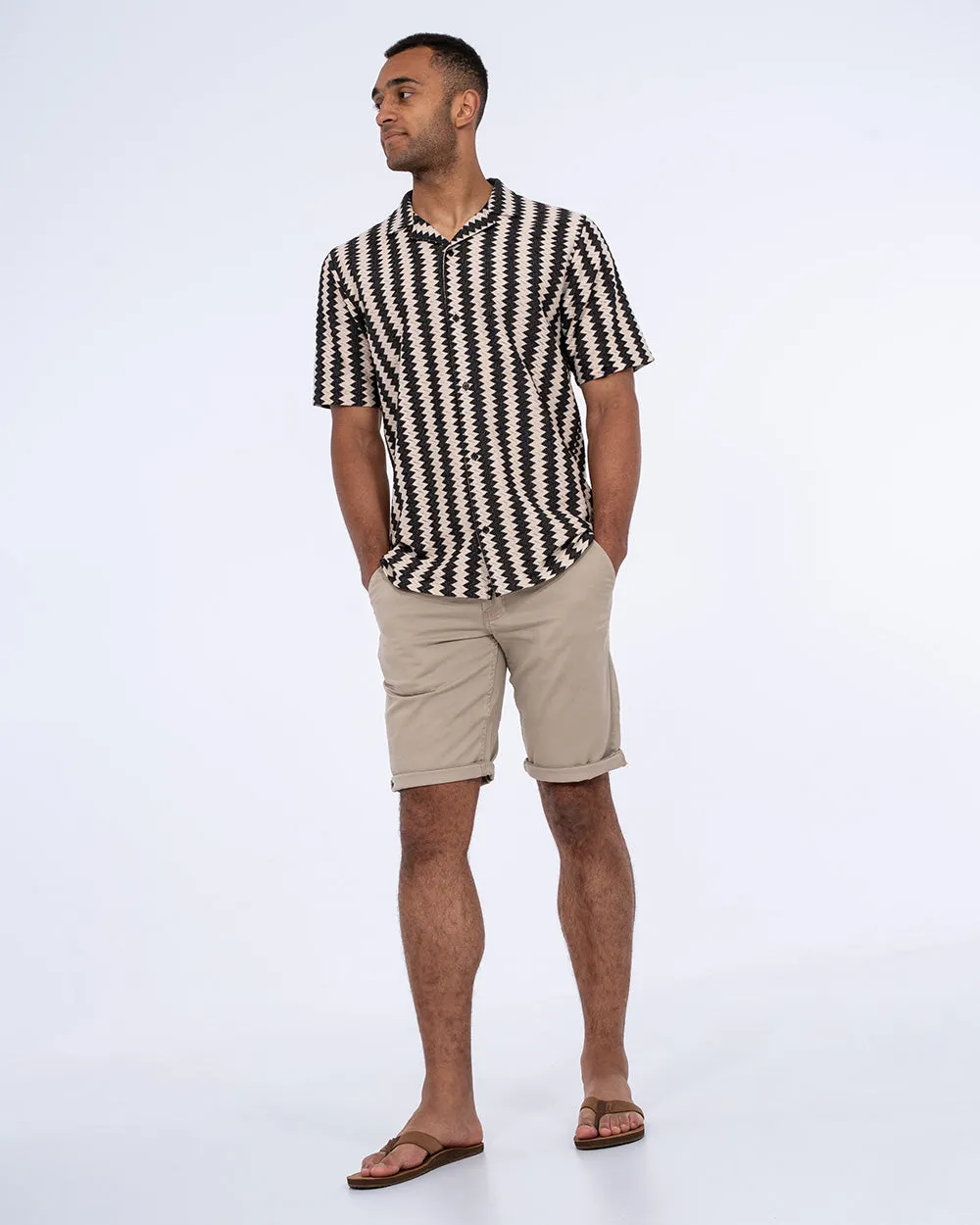2t Brooks Tall Revere Crochet Shirt (black) Fast Wear