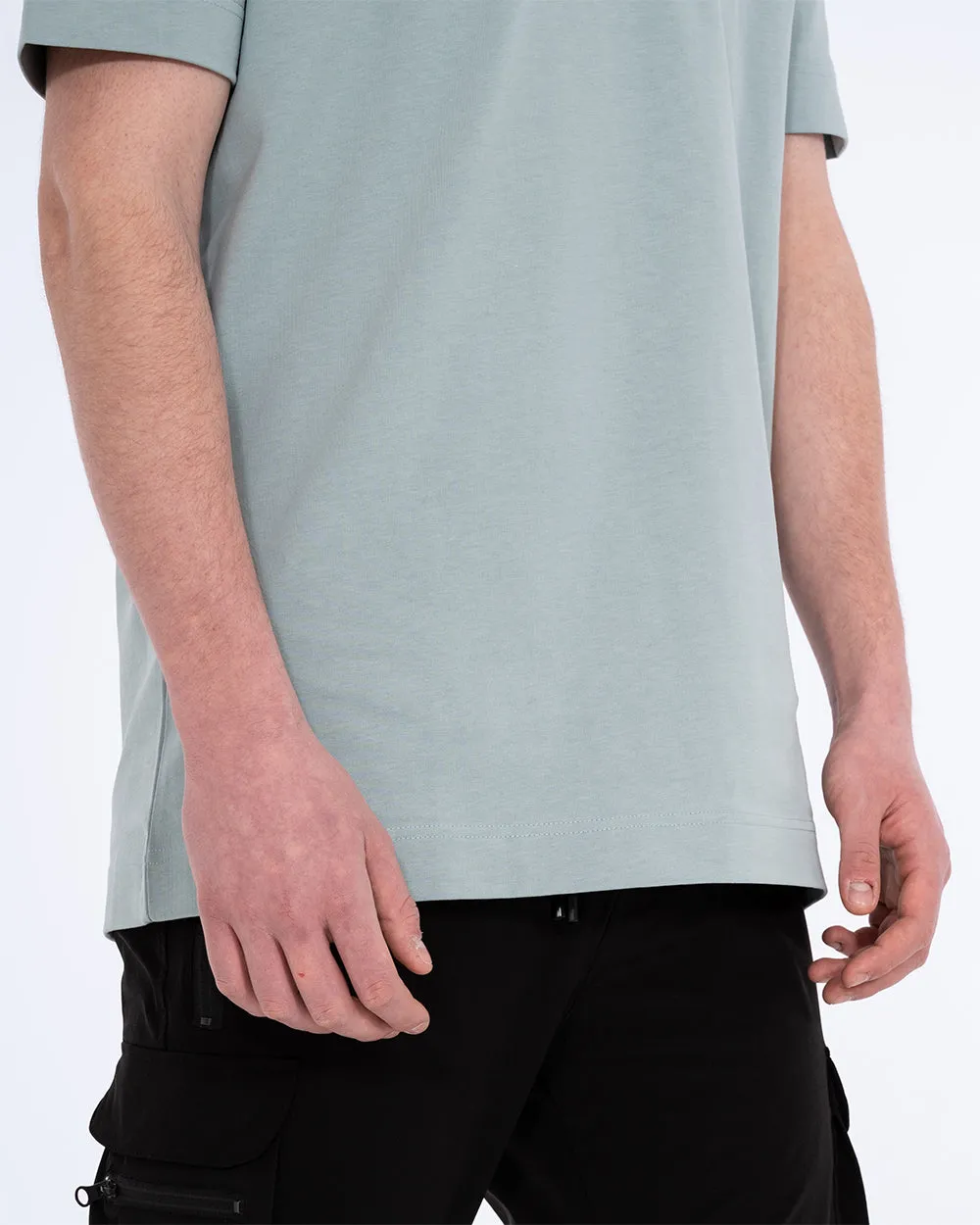 2t Bruno Tall Oversized T-Shirt (dusky blue) mindful wear