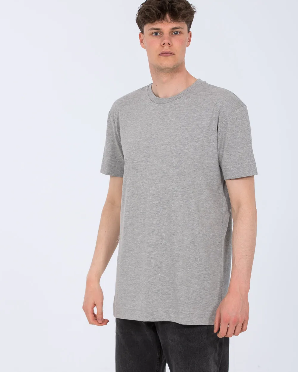 2t Bruno Tall Oversized T-Shirt (grey) street fashion