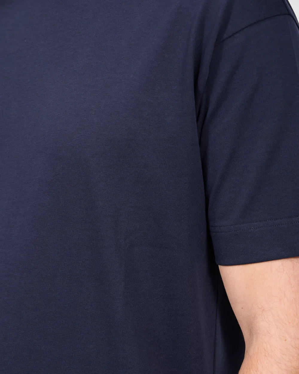 2t Bruno Tall Oversized  T-Shirt (navy) retro edge