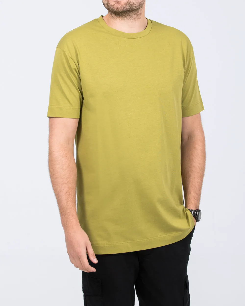 2t Bruno Tall Oversized  T-Shirt (olive) eco touch