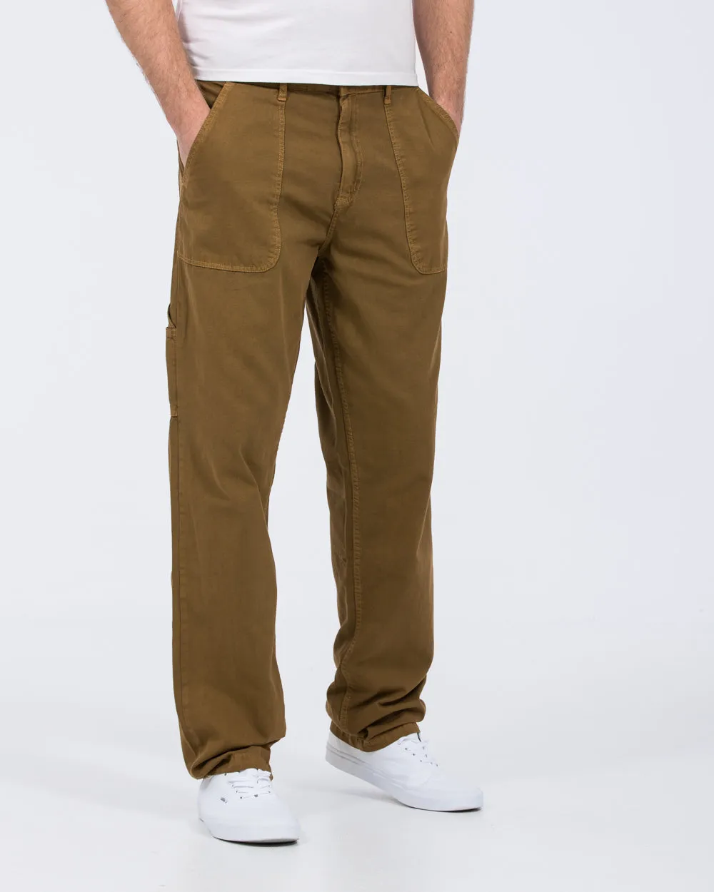2t Calum Tall Loose Fit Carpenter Trousers (tan) fashion staple