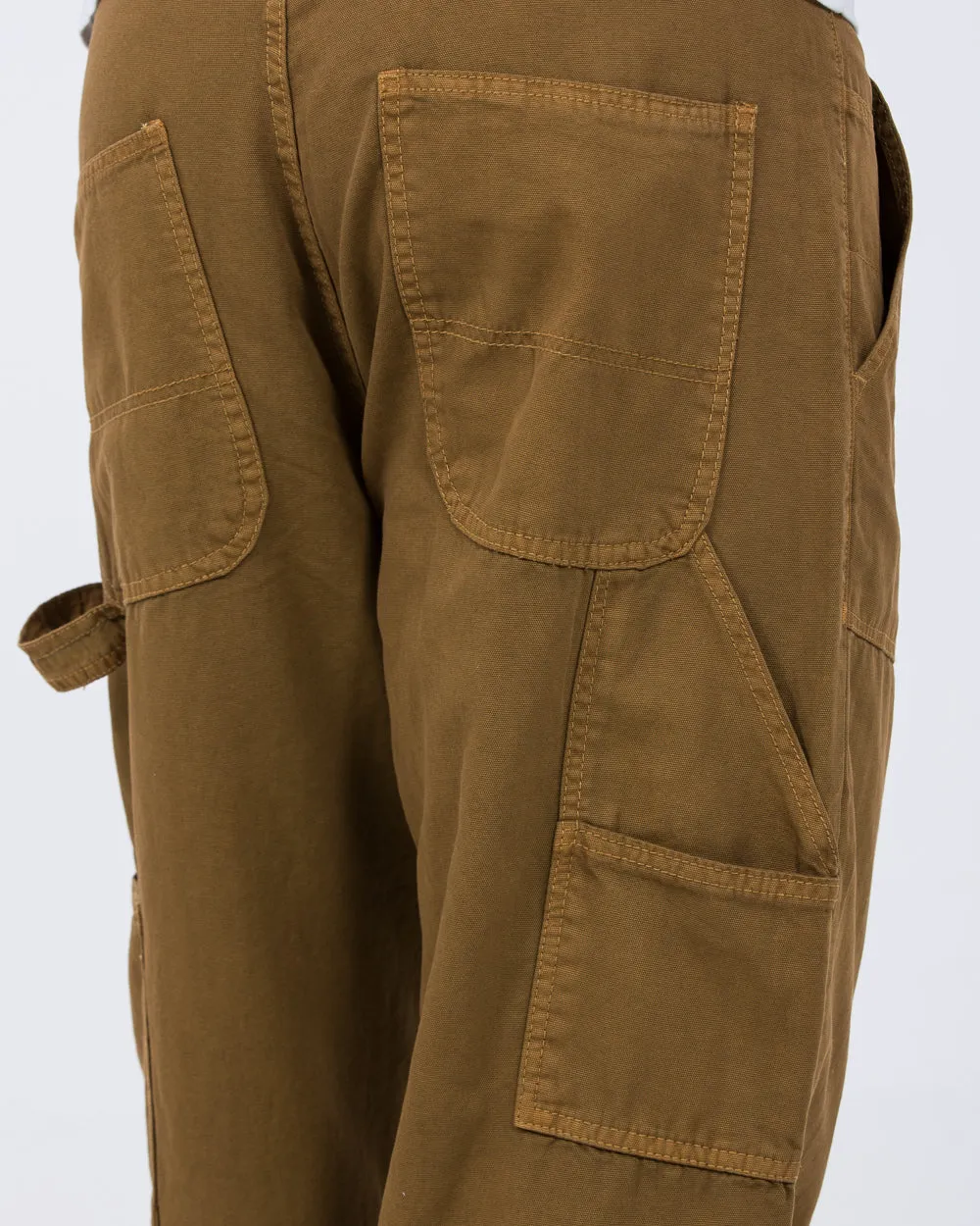 2t Calum Tall Loose Fit Carpenter Trousers (tan) flexible wear