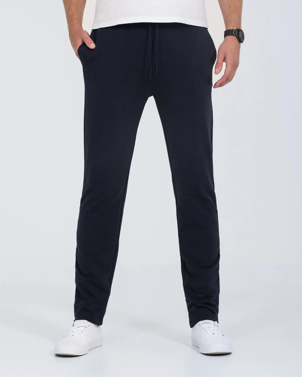 2t Chris Slim Fit Open Hem Tall Joggers (navy) outdoor gear