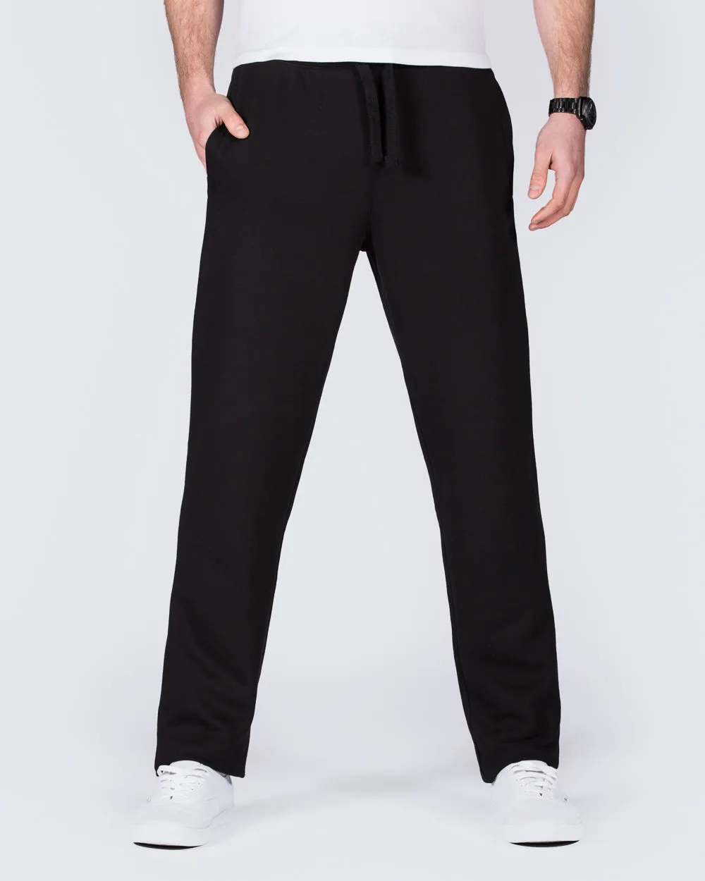 2t Colin Regular Fit Tall Joggers (black) stretch comfy