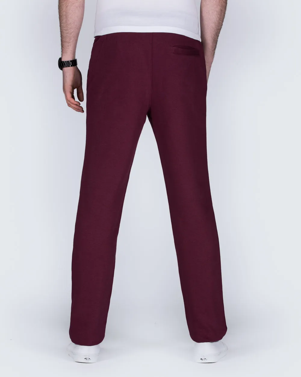 2t Colin Regular Fit Tall Joggers (burgundy) moderate stretch