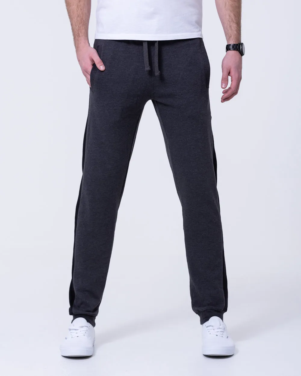 2t Colin Striped Regular Fit Tall Joggers (charcoal) spring hot