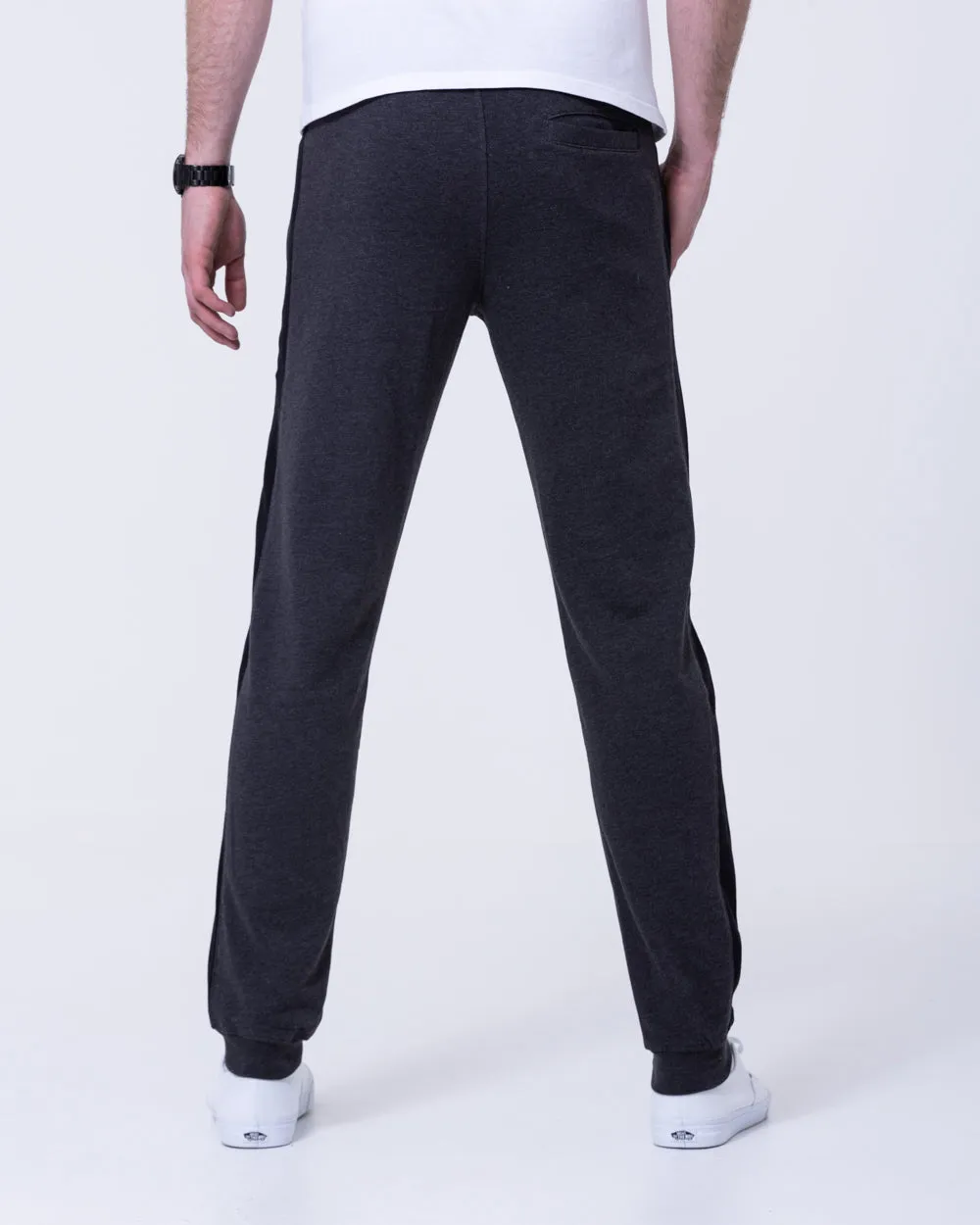 2t Colin Striped Regular Fit Tall Joggers (charcoal) sport fashion.