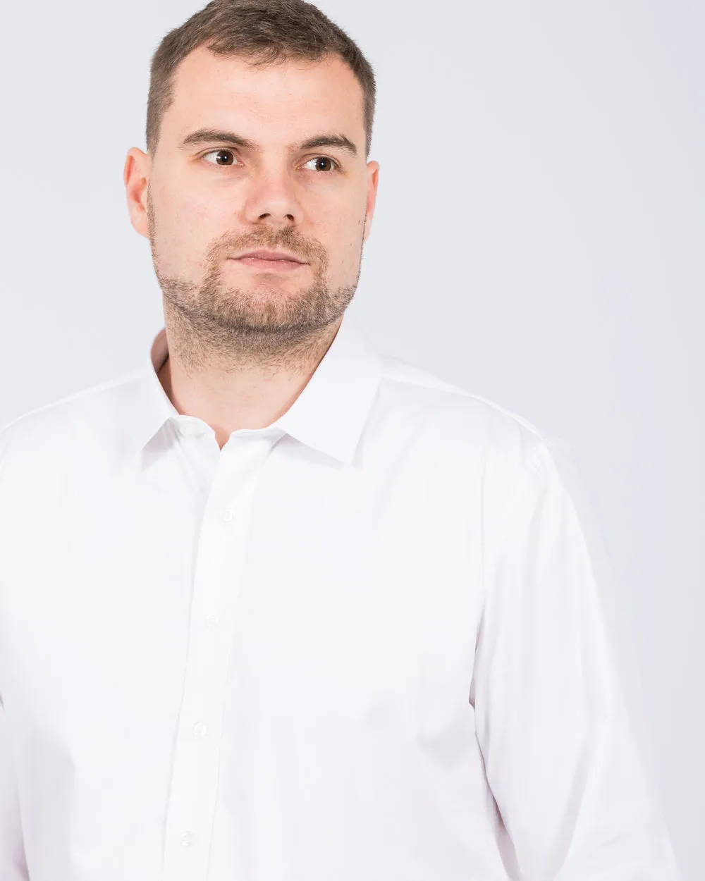 2t Craig Slim Fit Extra Tall Double Cuff Shirt (white) Style Neutral