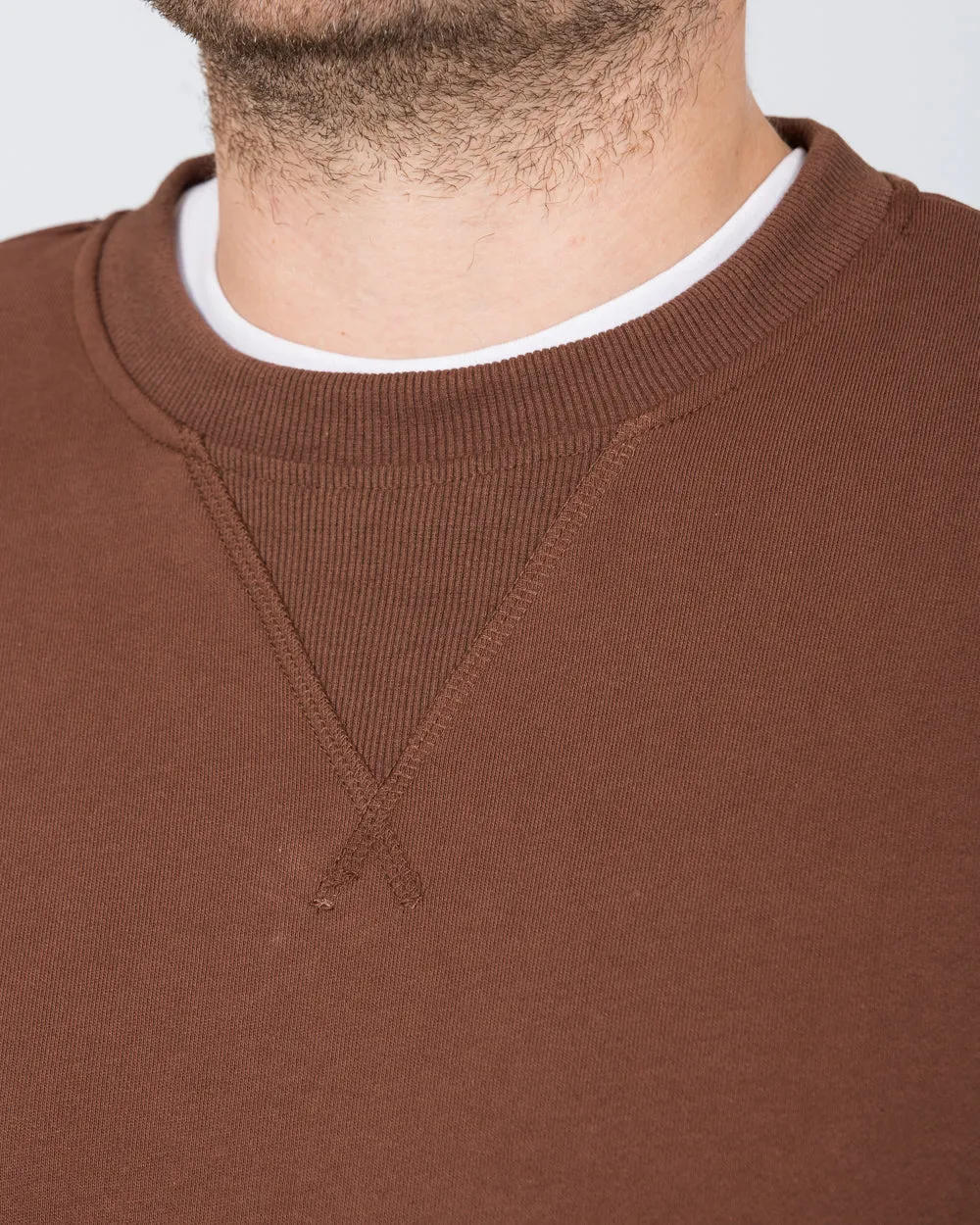 2t Dale Regular Fit Tall Sweatshirt (brown) thoughtful layer