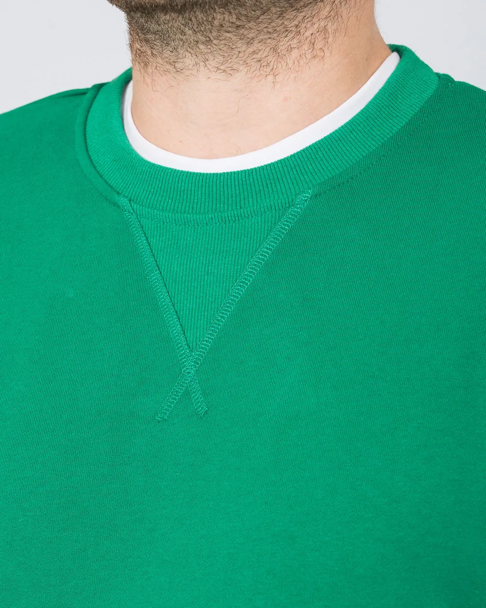 2t Dale Regular Fit Tall Sweatshirt (green) off-duty feel
