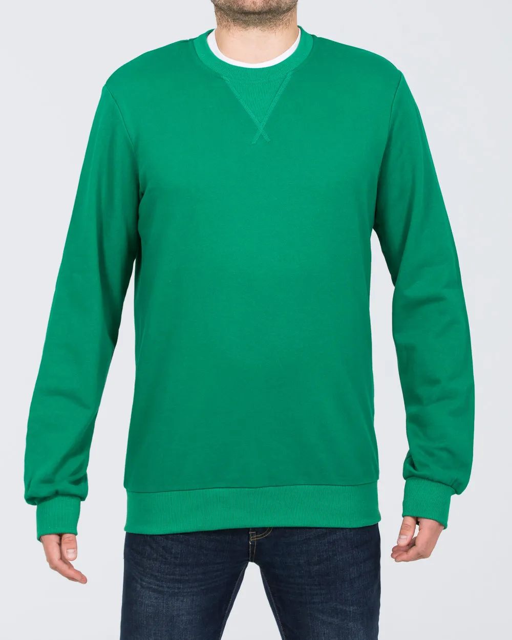 2t Dale Regular Fit Tall Sweatshirt (green) relaxed look