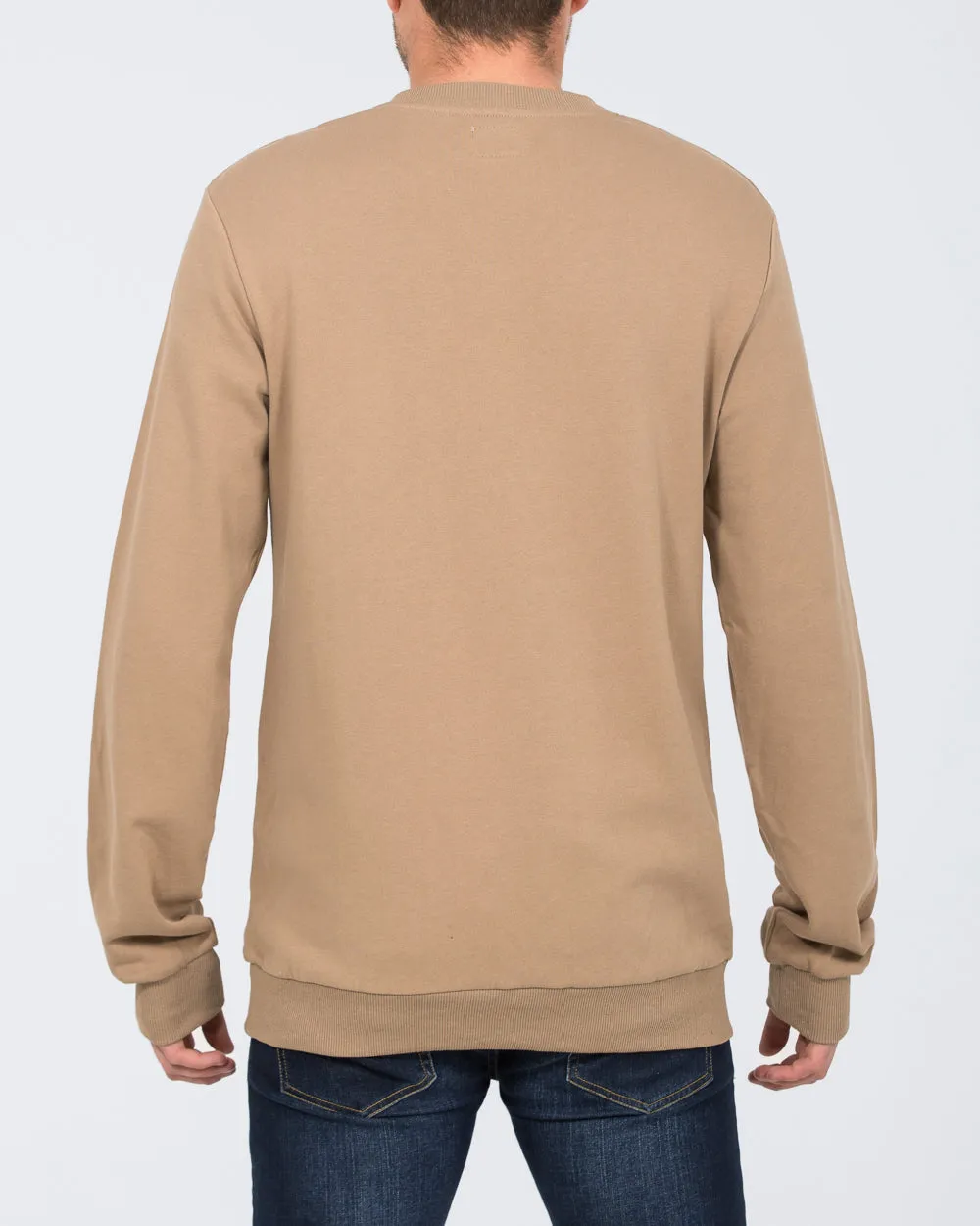 2t Dale Regular Fit Tall Sweatshirt (taupe) cozy fit