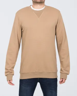 2t Dale Regular Fit Tall Sweatshirt (taupe) off-duty feel